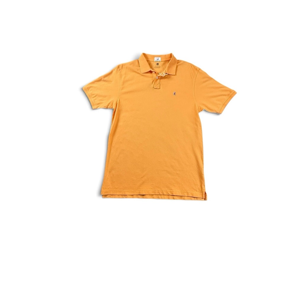 Johnnie‑O Hangin' Out Polo Mens Medium Orange Pocket Short Sleeve Shirt